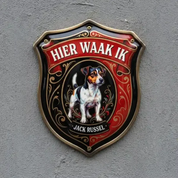 Waakbord Jack Russel - Acryl Schild