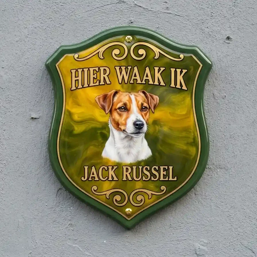 Waakbord Jack Russel Schild Acryl 4mm
