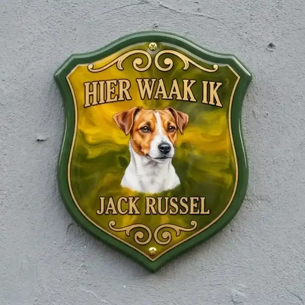 Waakbord Jack Russel Schild Acryl 4mm