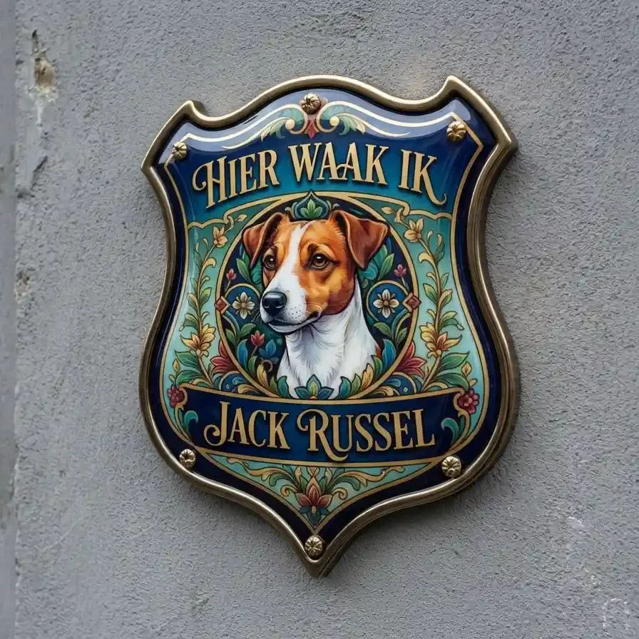 Waakbord Jack Russel Schild Acryl 4mm