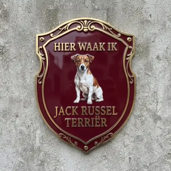 Waakbord Jack Russel Schild 4mm Acryl