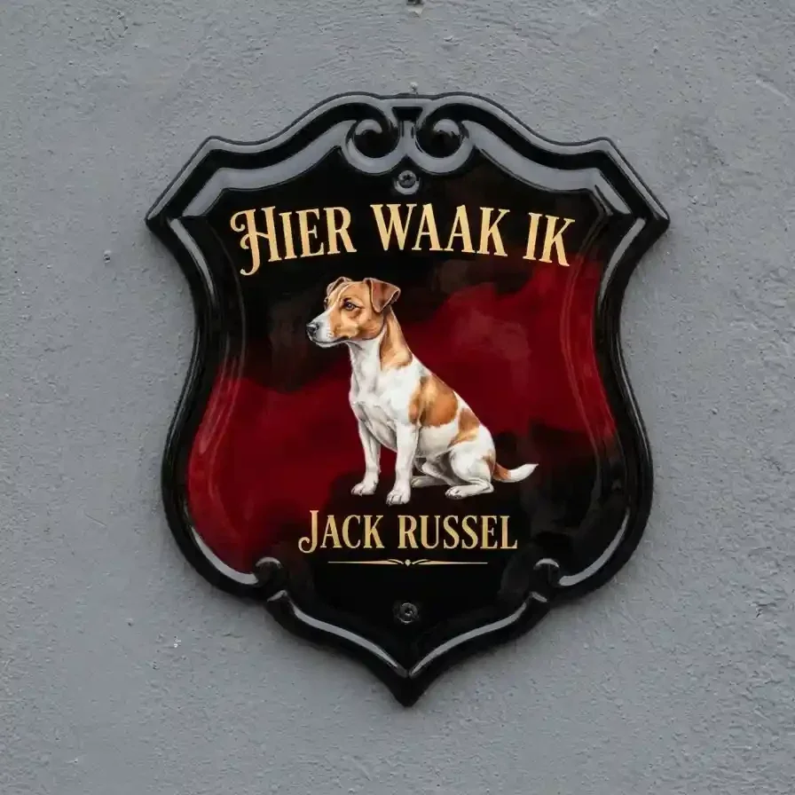 Waakbord Jack Russel Schild 4mm