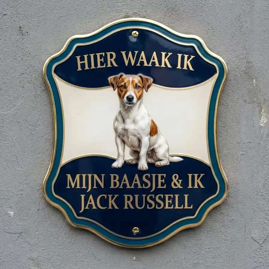 Waakbord Jack Russell Acryl Schild 4mm
