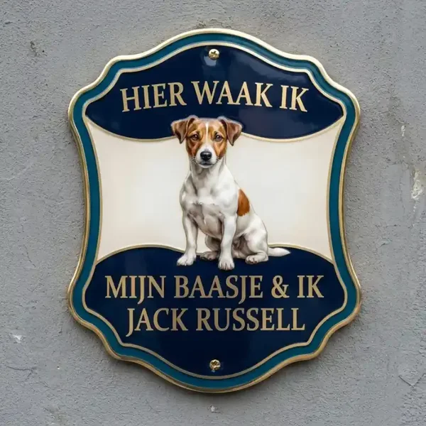 Waakbord Jack Russell Acryl Schild 4mm
