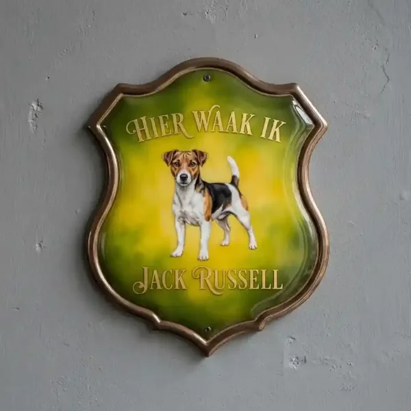Waakbord Jack Russell Schild Acryl 4mm
