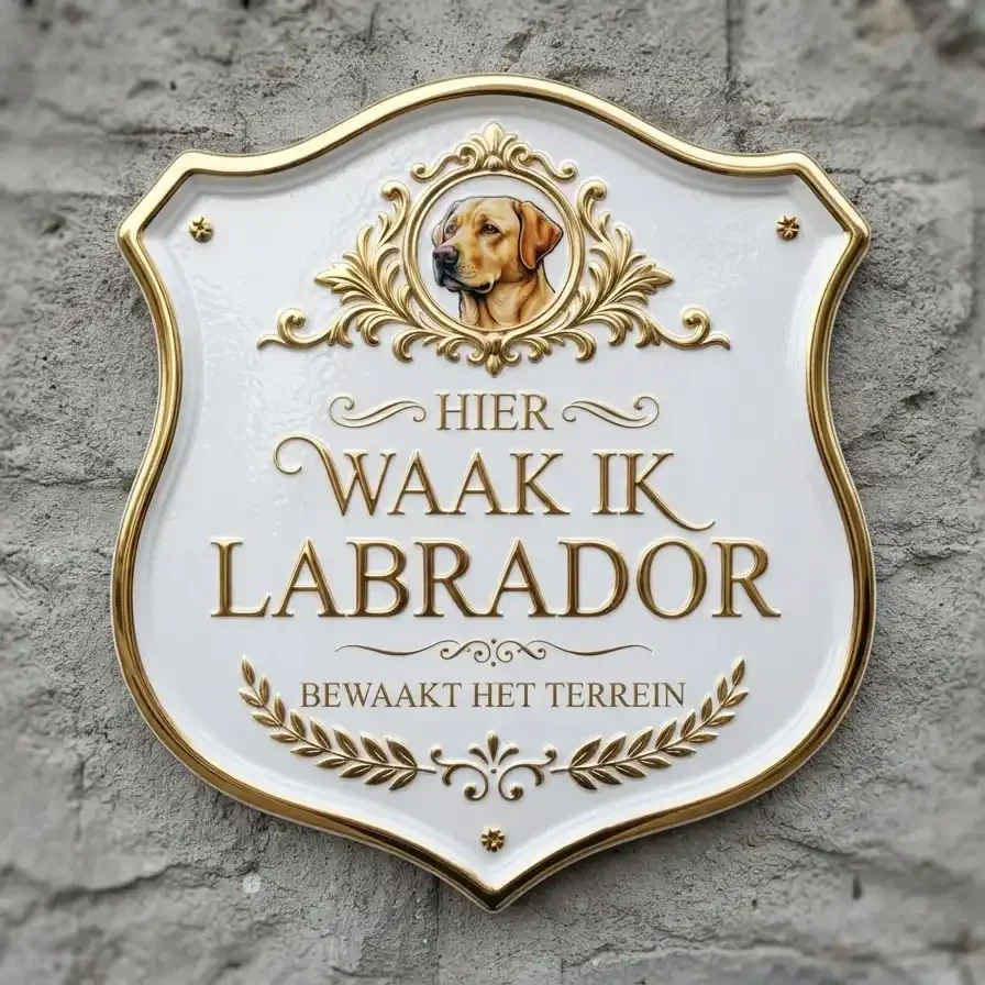 Waakbord Labrador - Acryl 4mm