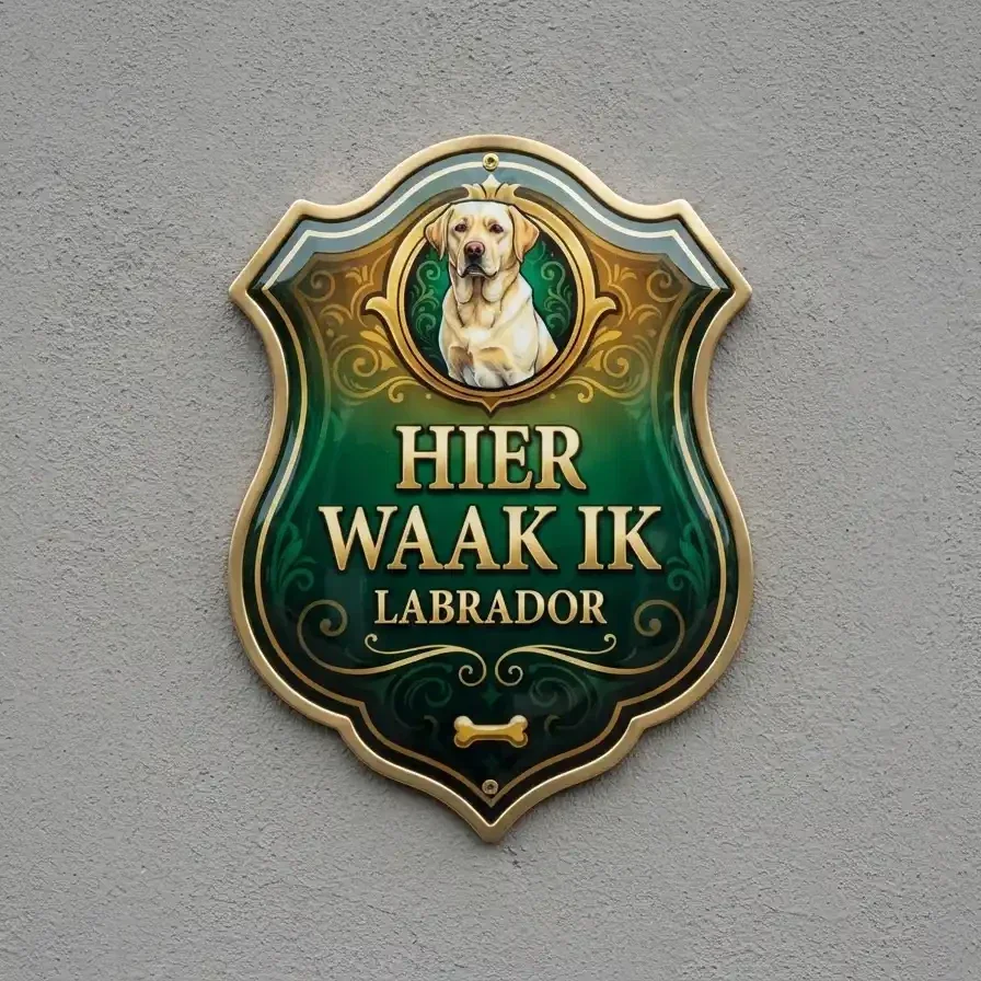 Waakbord Labrador Acryl