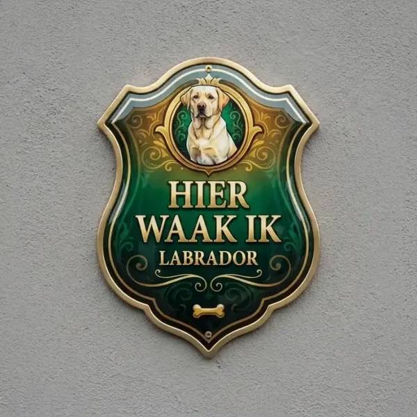 Waakbord Labrador Acryl