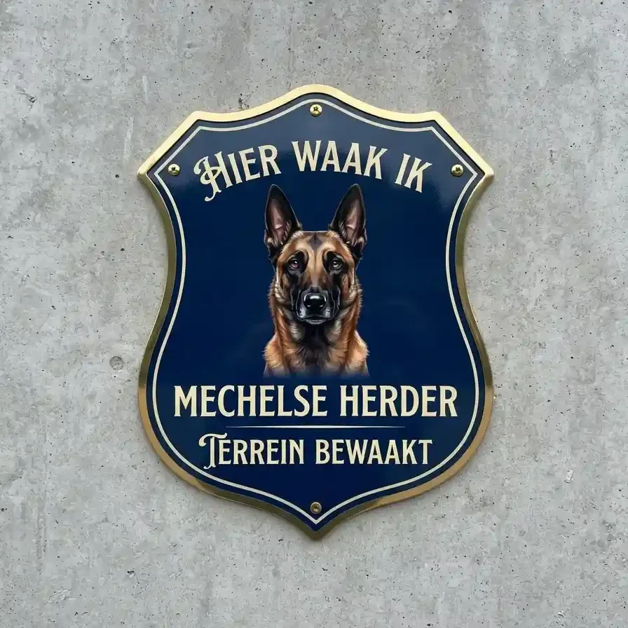 Waakbord Mechelse Herder Schild - Acryl 4mm
