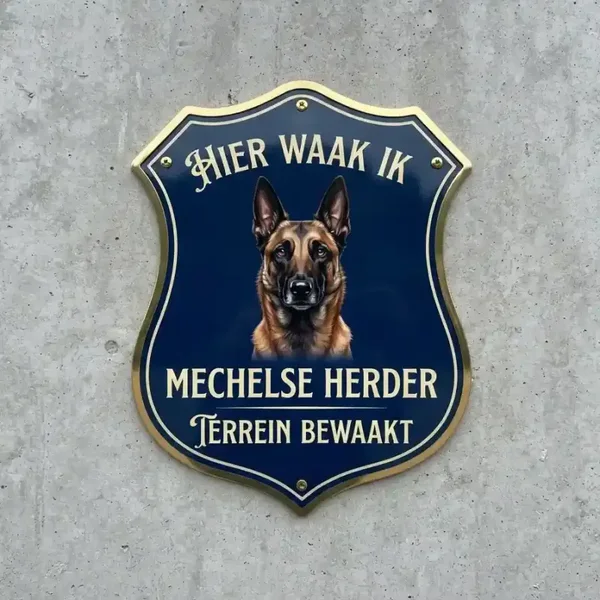 Waakbord Mechelse Herder Schild - Acryl 4mm