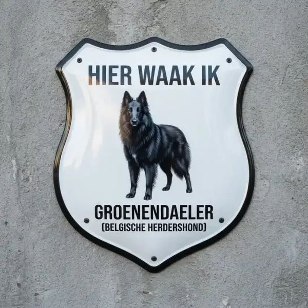 Waakbord Groenendaeler - Acryl Schild (4mm)