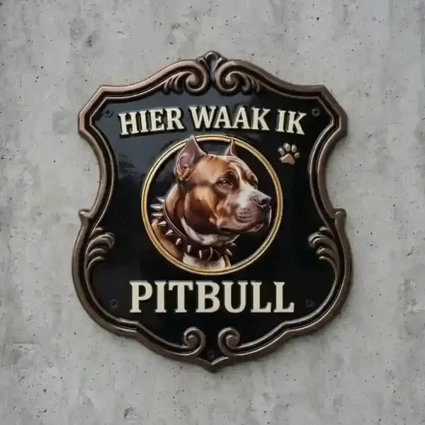 Waakbord Pitbull Acryl 4mm