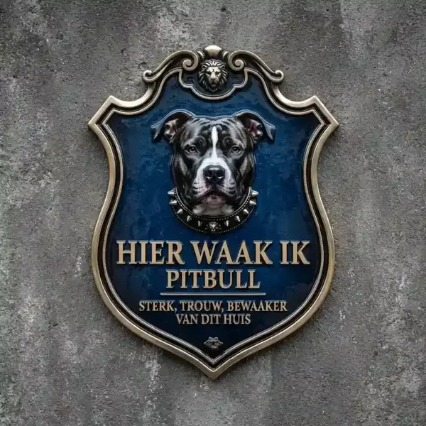 Waakbord Pitbull Schild - 4mm Acryl