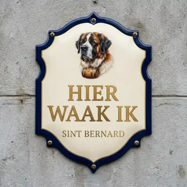 Waakbord Sint Bernard - Acryl 4mm