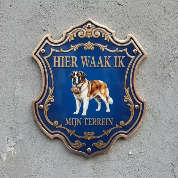 Waakbord Sint Bernard Acryl Schild