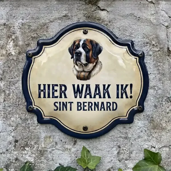 Waakbord Sint Bernard - Hier Waak Ik