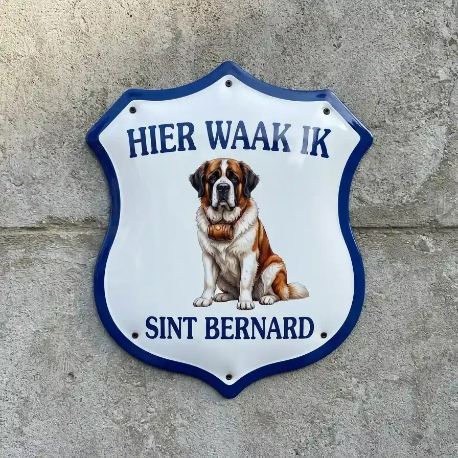 Waakbord Sint Bernard - Acryl 4mm