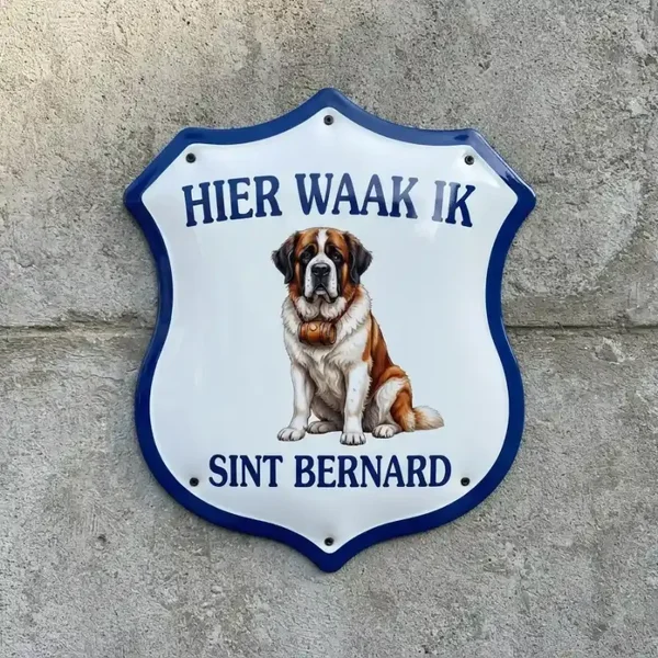 Waakbord Sint Bernard - Acryl 4mm