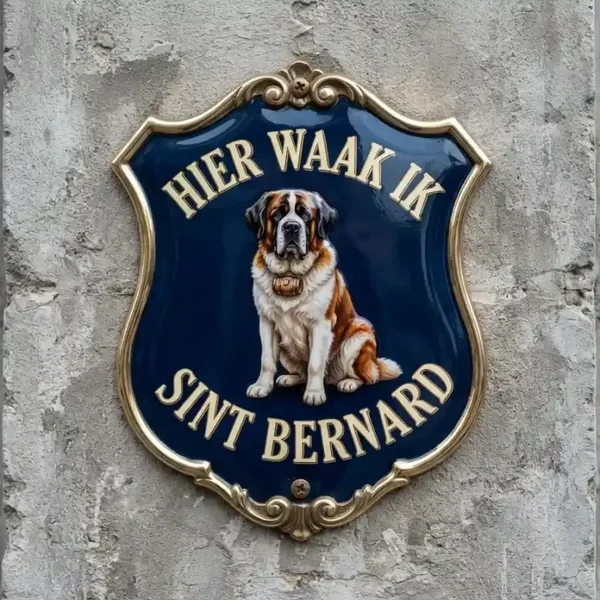 Waakbord Sint Bernard Schild Acryl