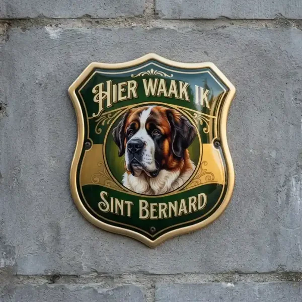 Waakbord Sint Bernard Schild Acryl 4mm