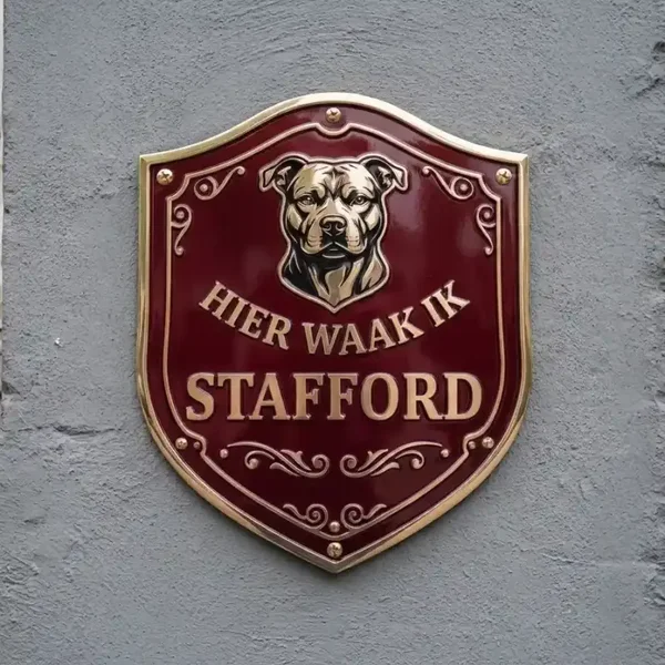 Waakbord Stafford - Schild Acryl 4mm