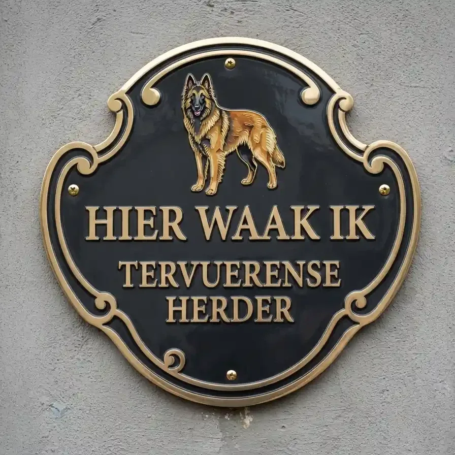 Waakbord Tervuerense Herder Acryl