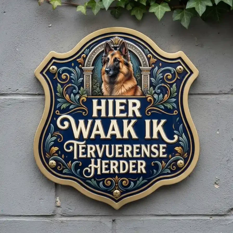 Waakbord Tervuerense Herder Acryl