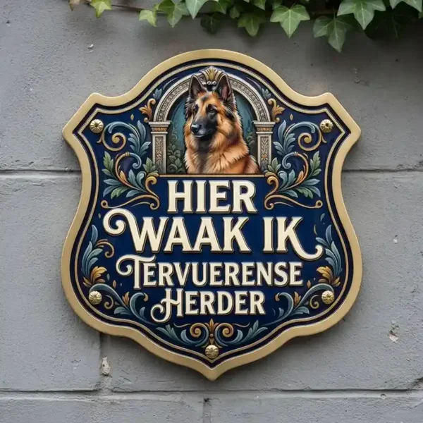 Waakbord Tervuerense Herder Acryl