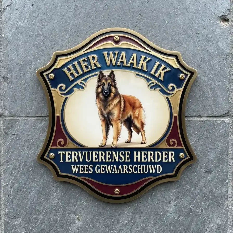 Waakbord Tervuerense Herder Acryl 4mm