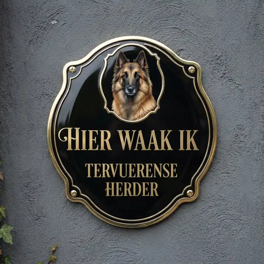 Waakbord Tervuerense Herder Acryl (4mm)