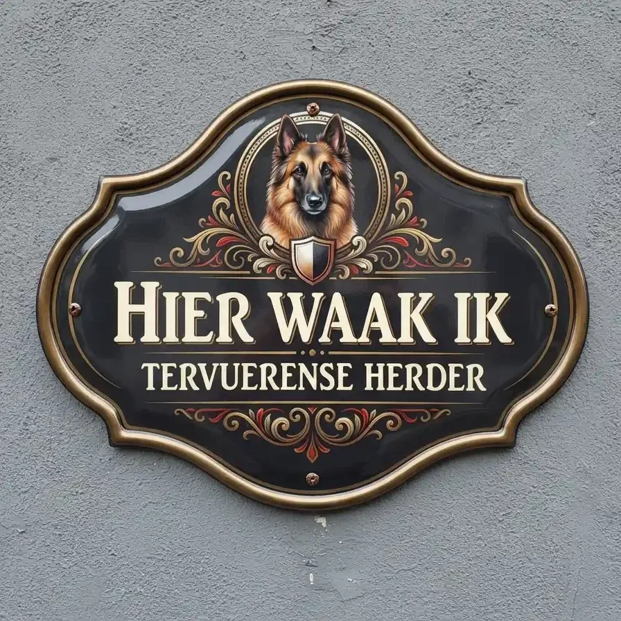 Waakbord Tervuerense Herder - Acryl