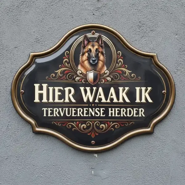 Waakbord Tervuerense Herder - Acryl