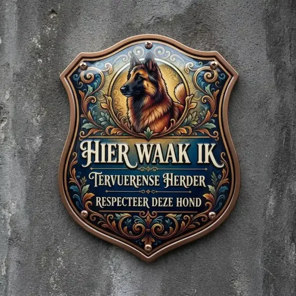 Waakbord Tervuerense Herder Acryl 4mm