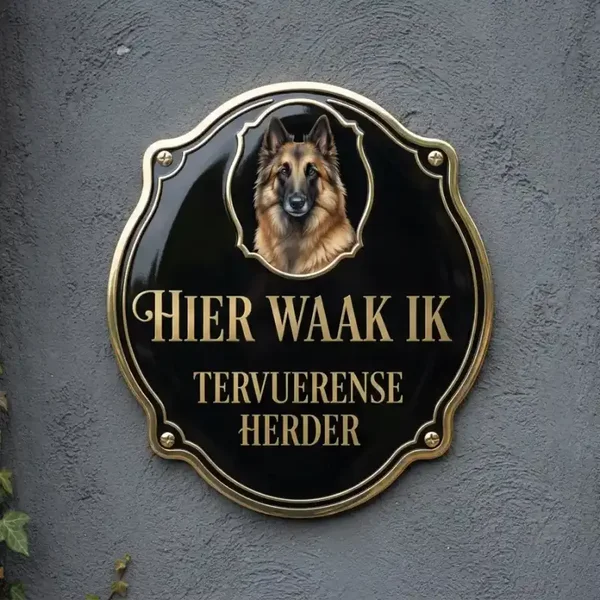 Waakbord Tervuerense Herder Acryl (4mm)