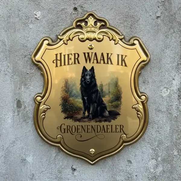 Groenendaeler Waakbord Schild 4mm Acryl