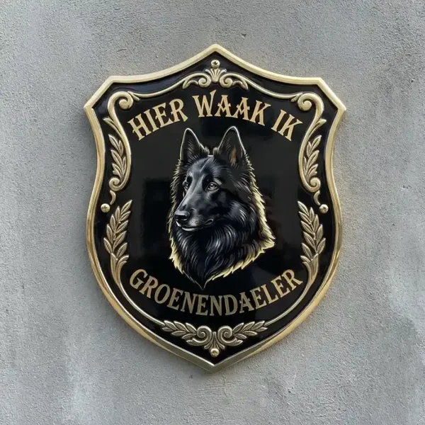 Waakbord Groenendaeler Schild Acryl 4mm