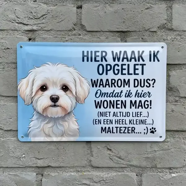 Metalen Waakbord Maltezer - 5 designs