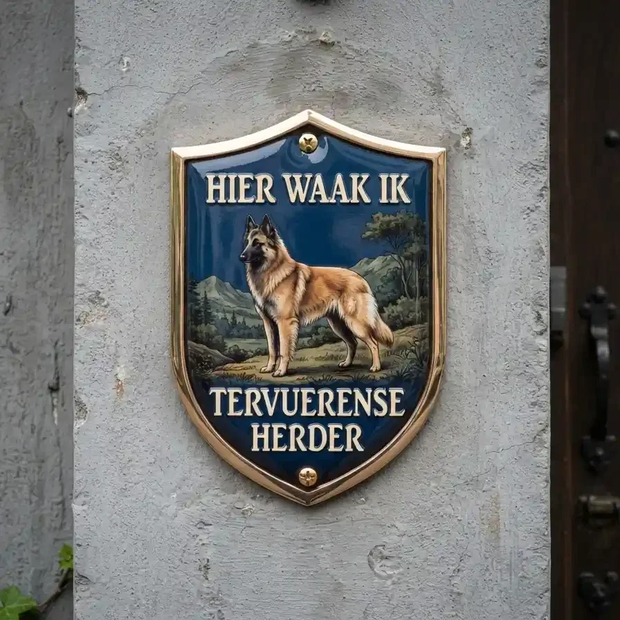 Waakschild Tervuerense Herder 4mm Acryl