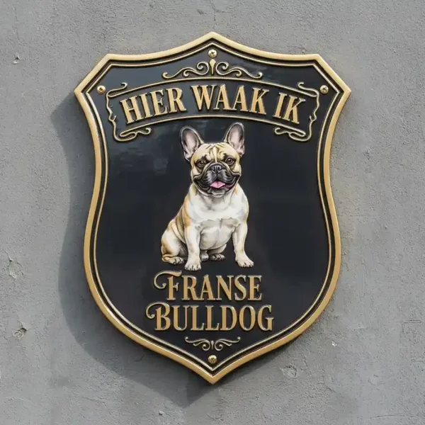 Waakbord Franse Bulldog Acryl