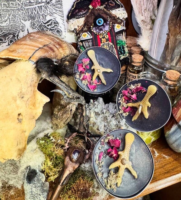 Baba Yaga triple ritual candles