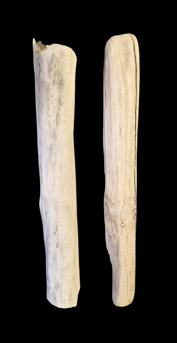 Lot de 2 bois flotté droit 38.3 cm à 37.5 cm