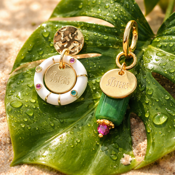 Oorbellen asymmetrisch "Sisters"