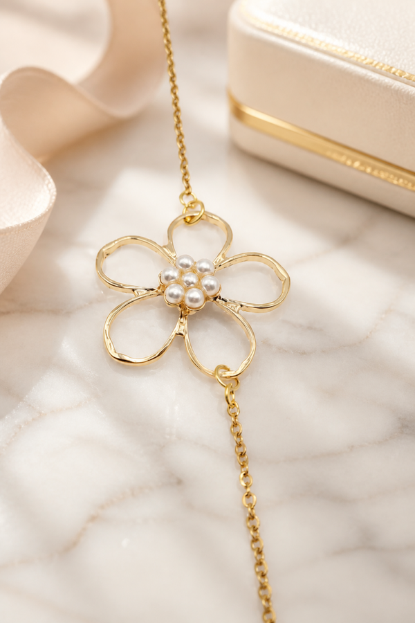 Armband pearl flower