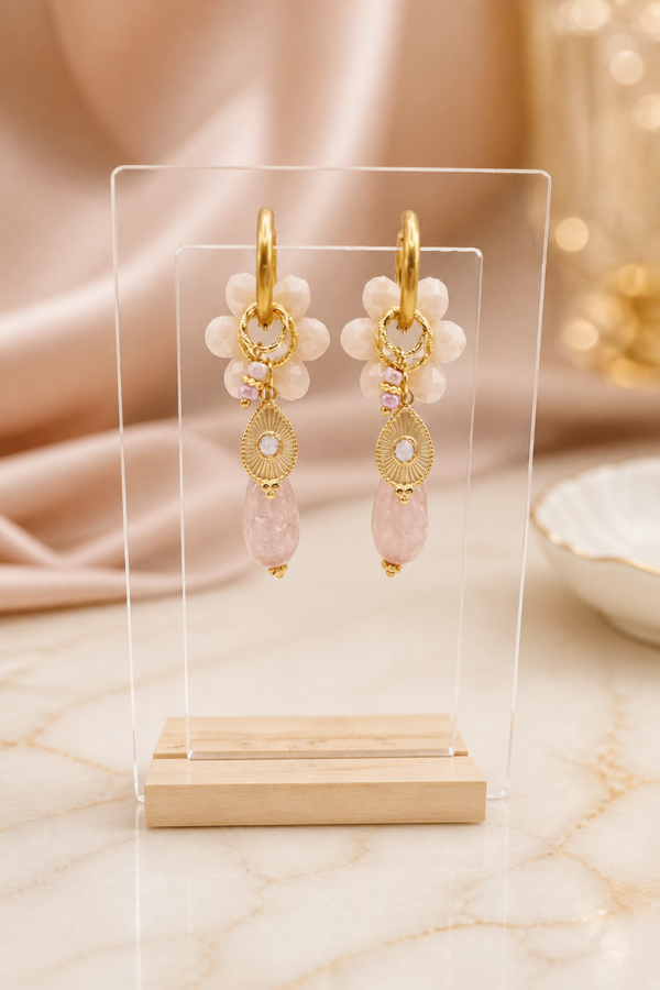 Oorbellen Powder Pink