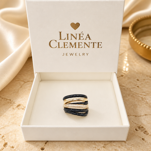 Ring Nero Gold Filled 18k goud