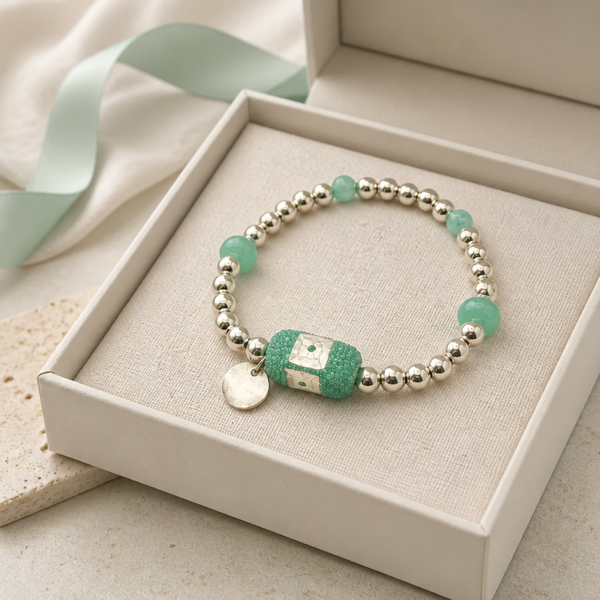 Gold filled armband 18k goud Green