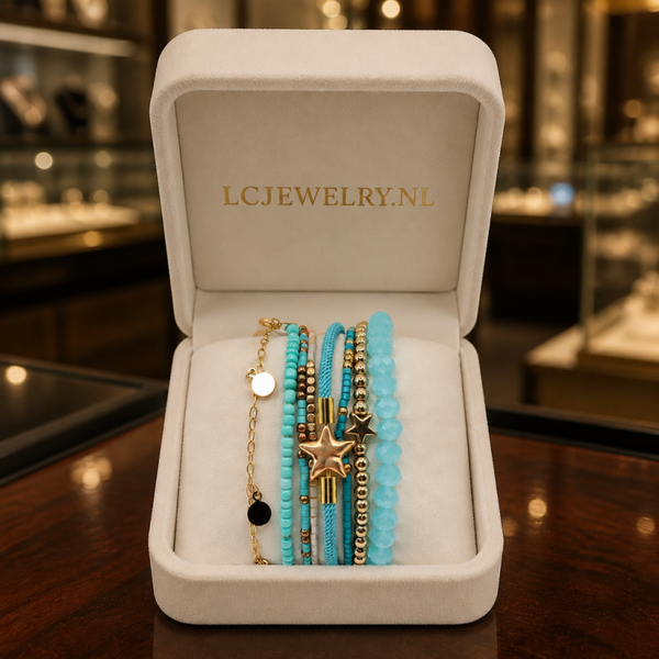 Armbanden set Boho Blue