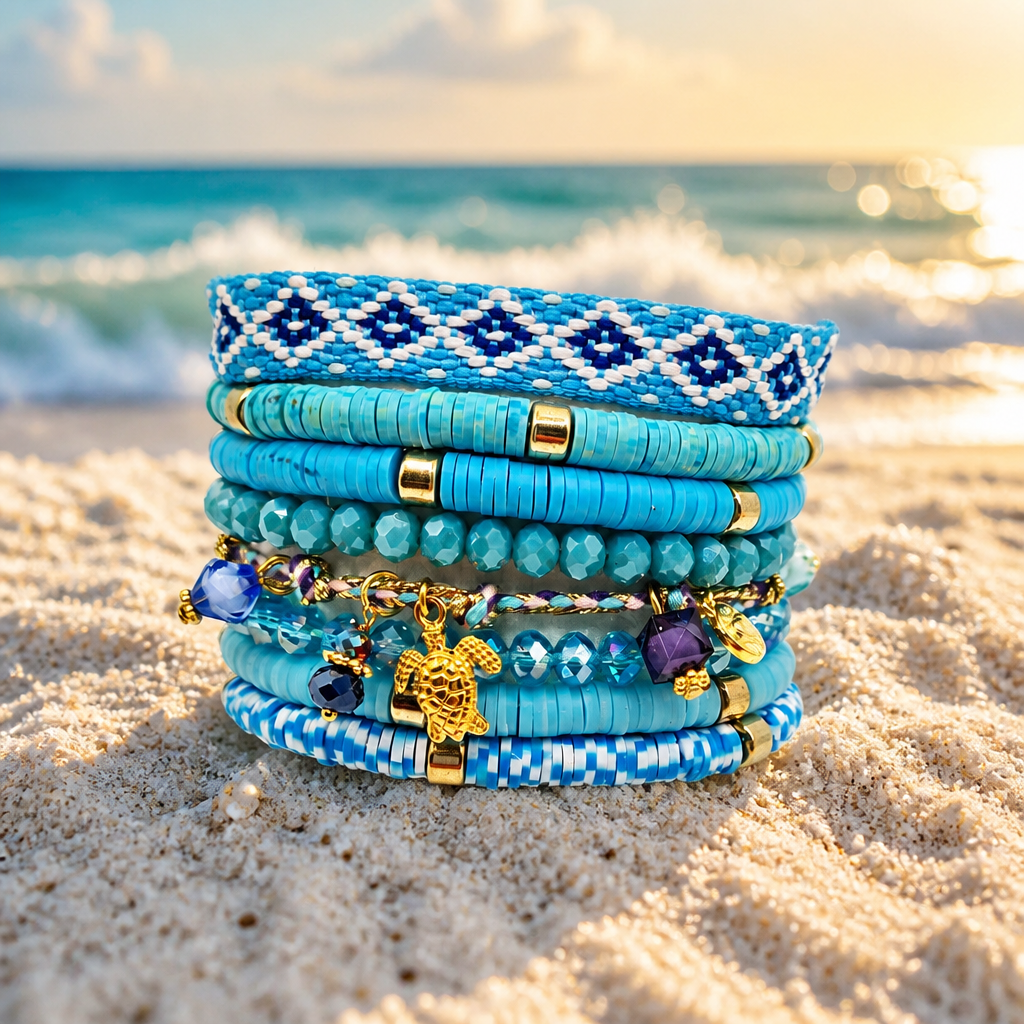 Armbanden set Greece blue