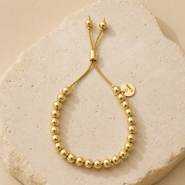 Gold filled 18k goud bolletjes armband