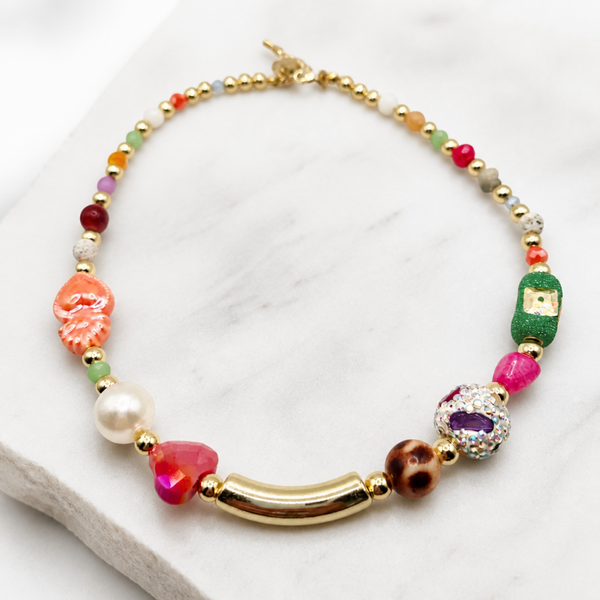 Ketting 18k gold filled Aria